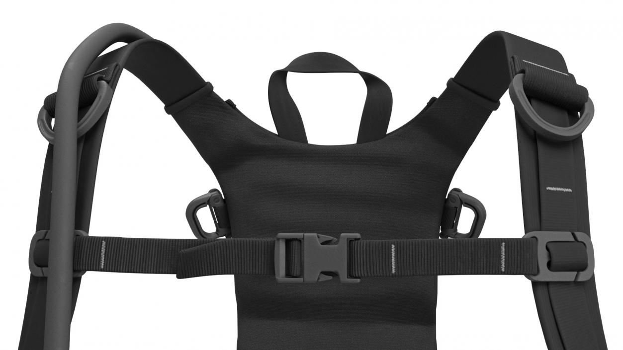 3D Hydration Backpack Carrier Black Worn Position