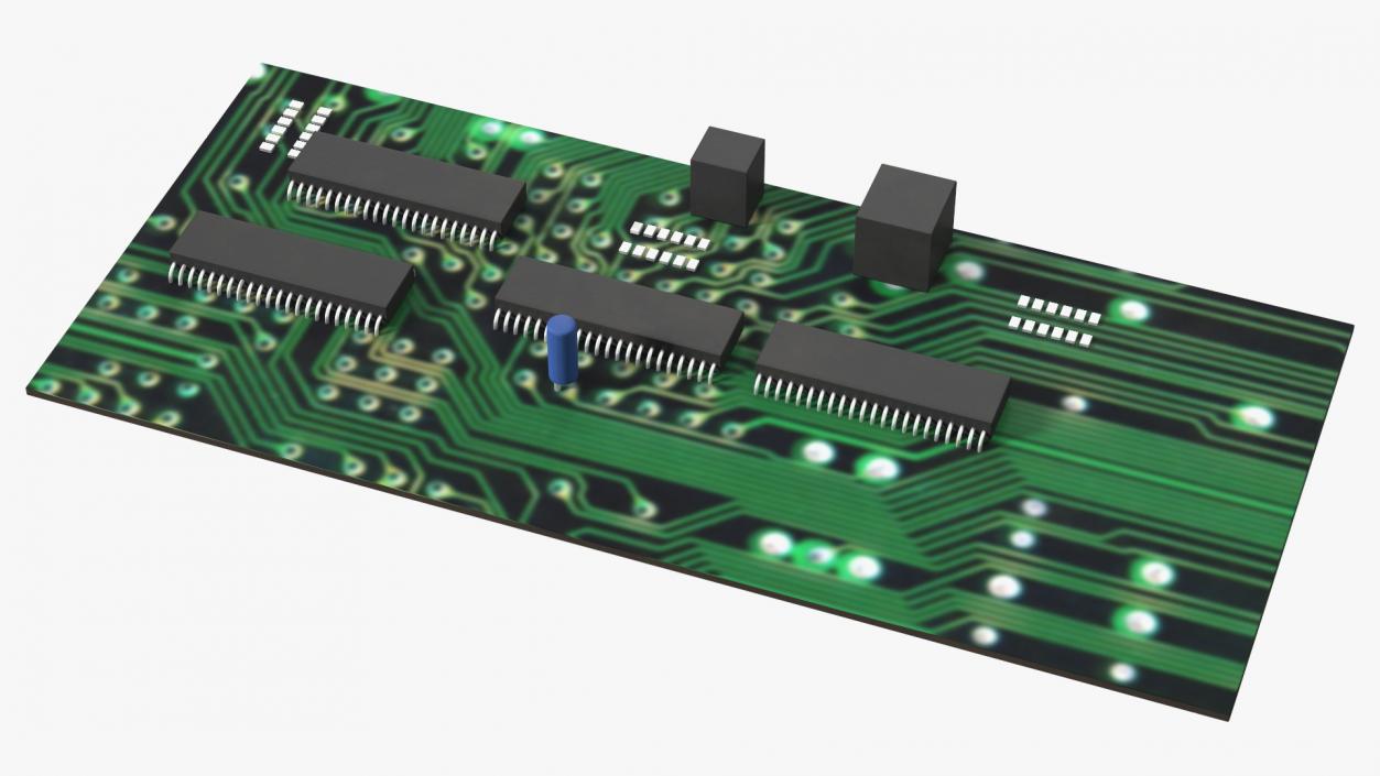 3D model Retro Circuit Board Plate