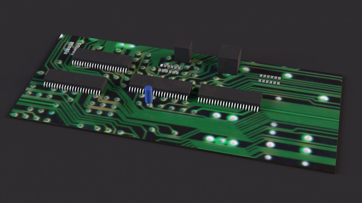 3D model Retro Circuit Board Plate