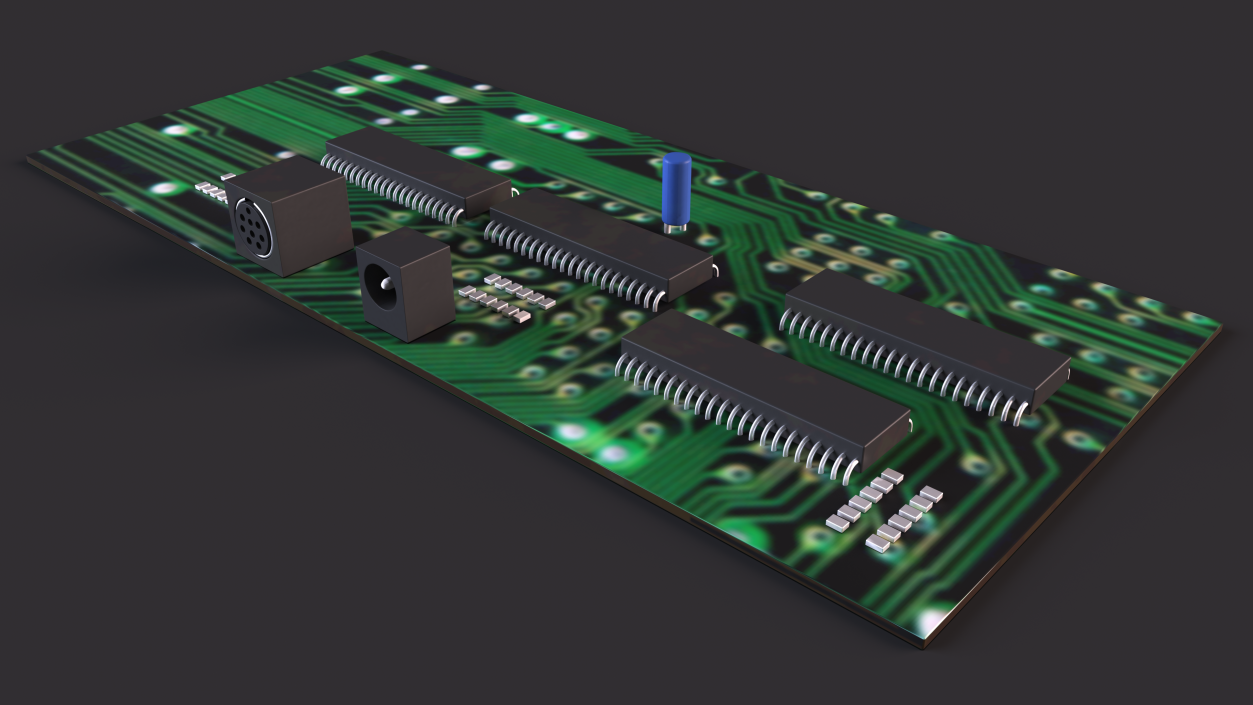 3D model Retro Circuit Board Plate