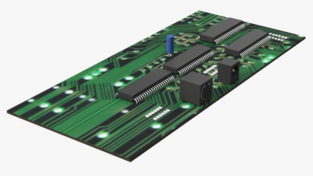 3D model Retro Circuit Board Plate