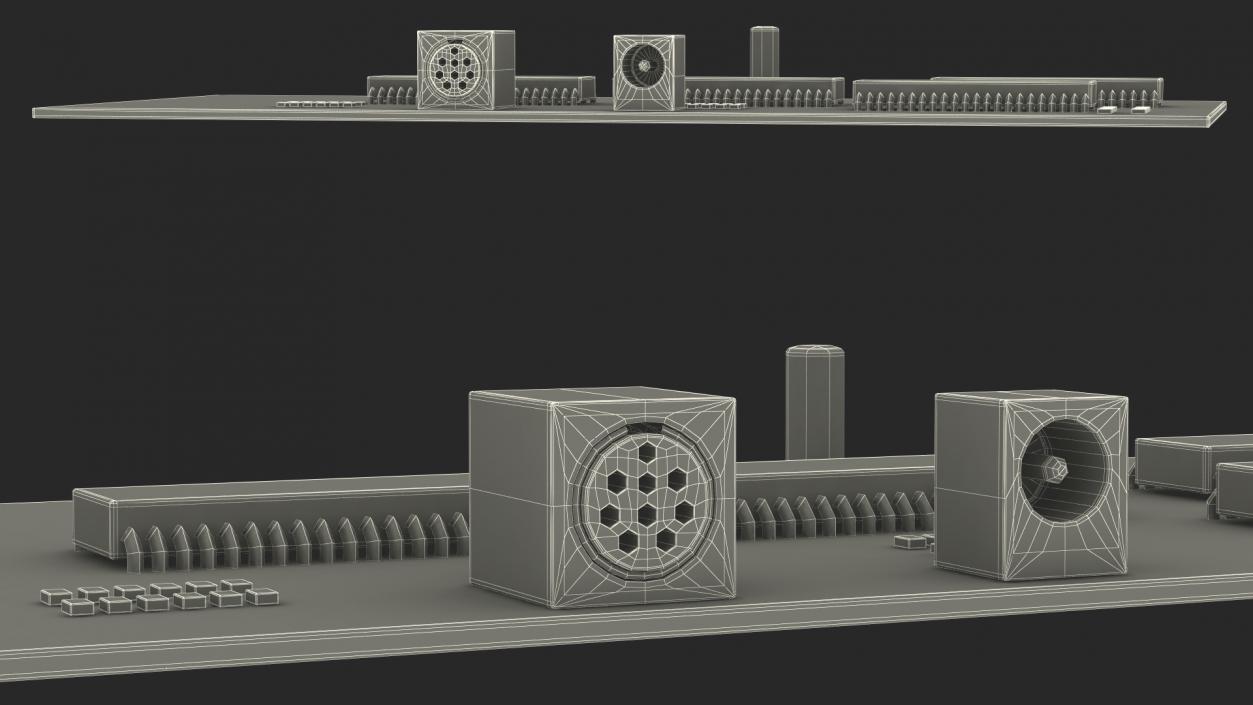 3D model Retro Circuit Board Plate