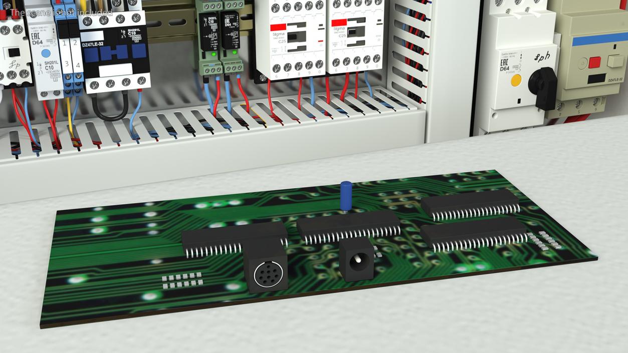 3D model Retro Circuit Board Plate