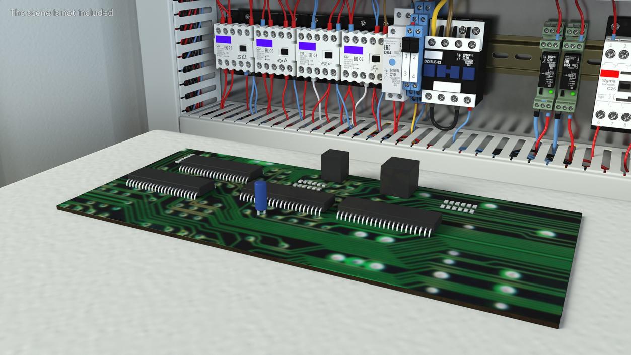 3D model Retro Circuit Board Plate