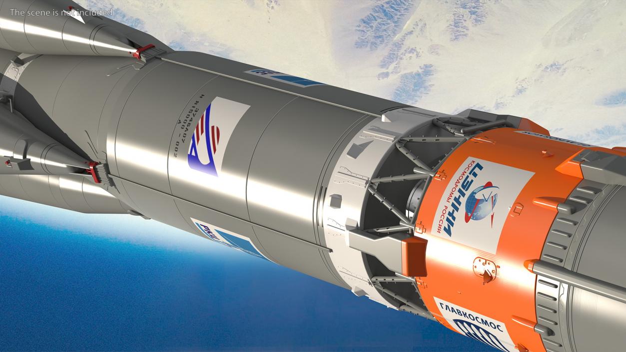 3D model Soyuz 2 Orbital Launch Vehicle