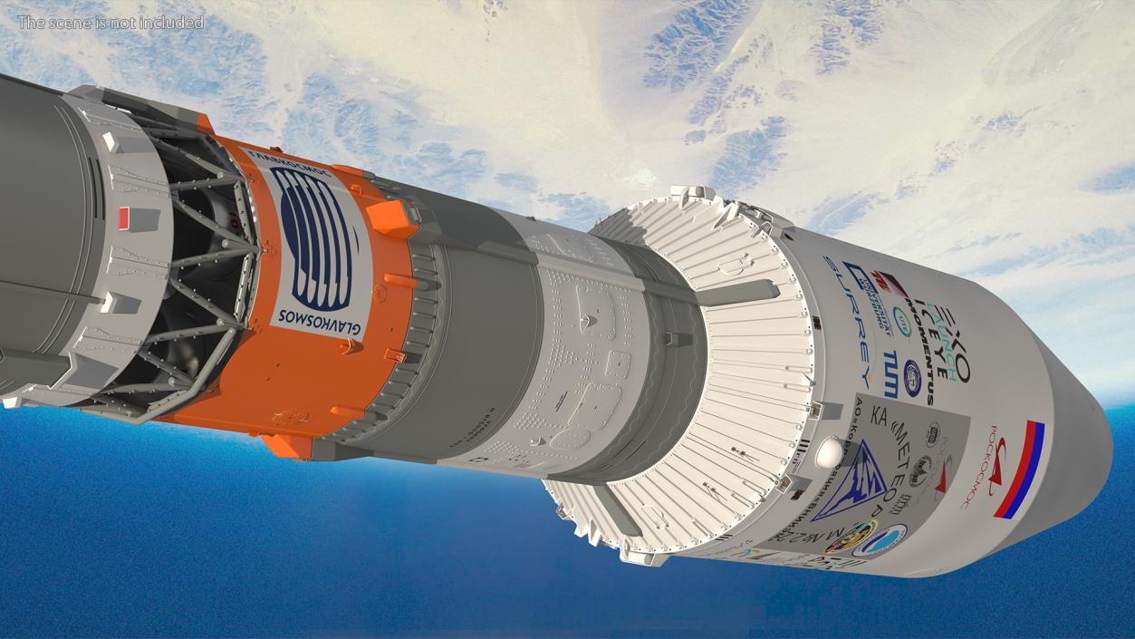 3D model Soyuz 2 Orbital Launch Vehicle