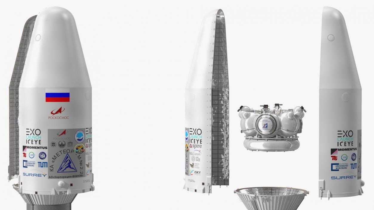 3D model Soyuz 2 Orbital Launch Vehicle