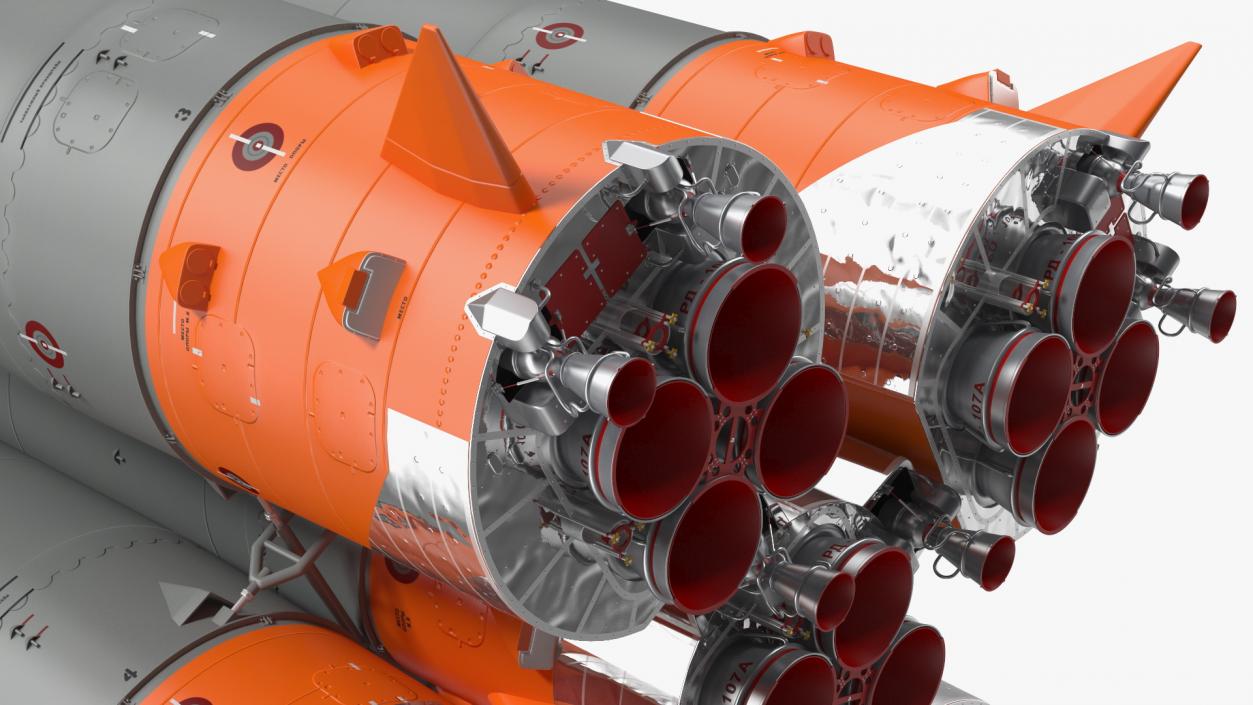 3D model Soyuz 2 Orbital Launch Vehicle