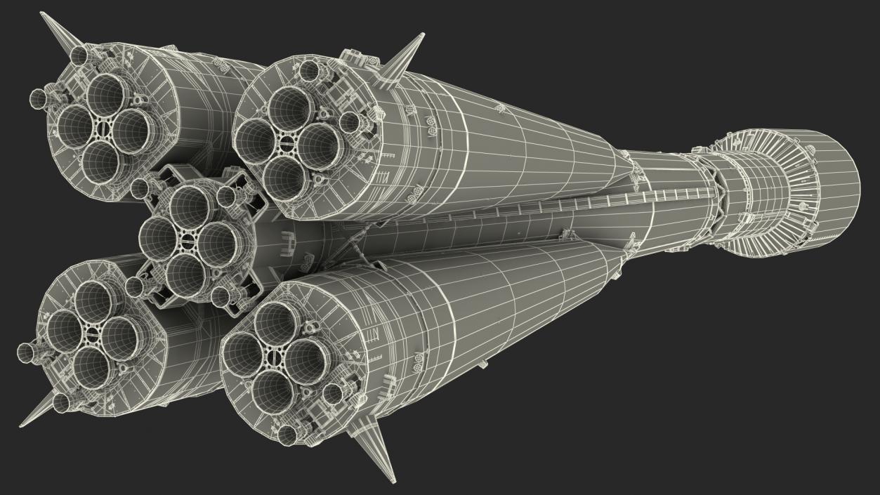 3D model Soyuz 2 Orbital Launch Vehicle