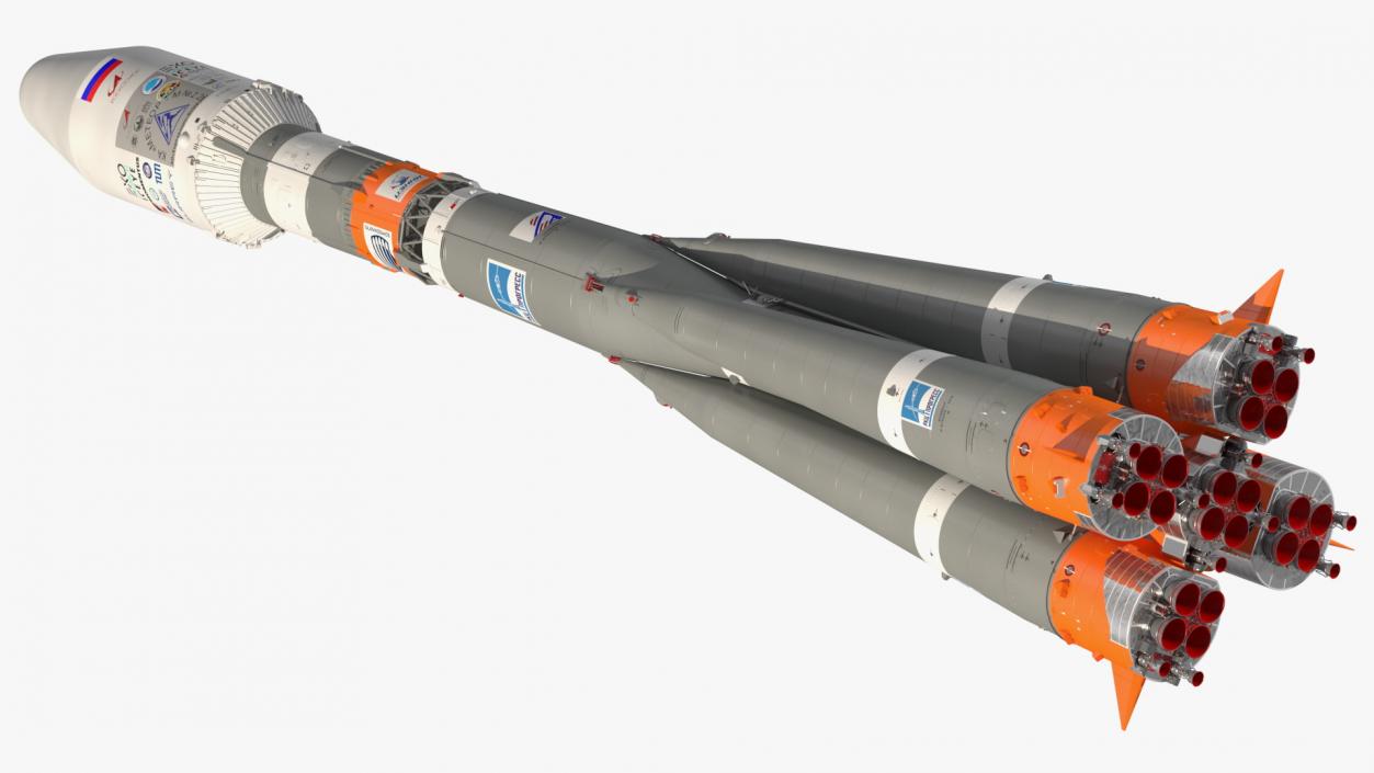 3D model Soyuz 2 Orbital Launch Vehicle