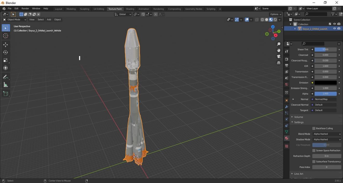 3D model Soyuz 2 Orbital Launch Vehicle