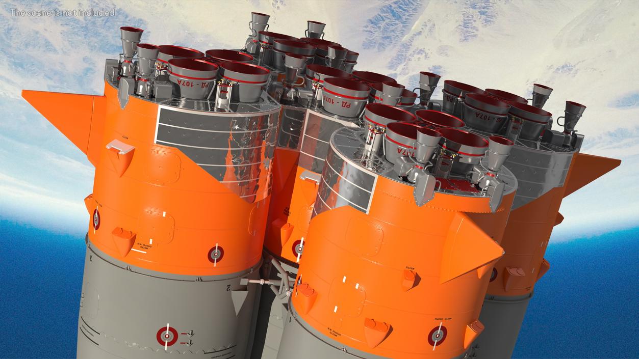 3D model Soyuz 2 Orbital Launch Vehicle