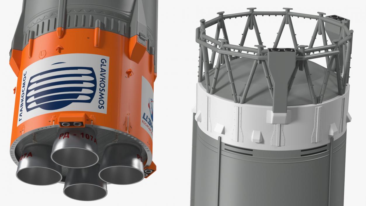 3D model Soyuz 2 Orbital Launch Vehicle