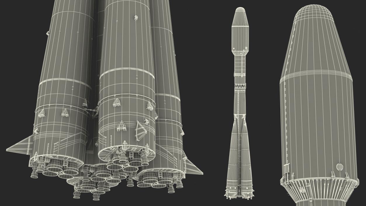 3D model Soyuz 2 Orbital Launch Vehicle