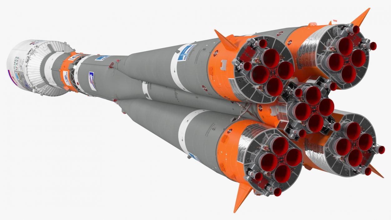 3D model Soyuz 2 Orbital Launch Vehicle