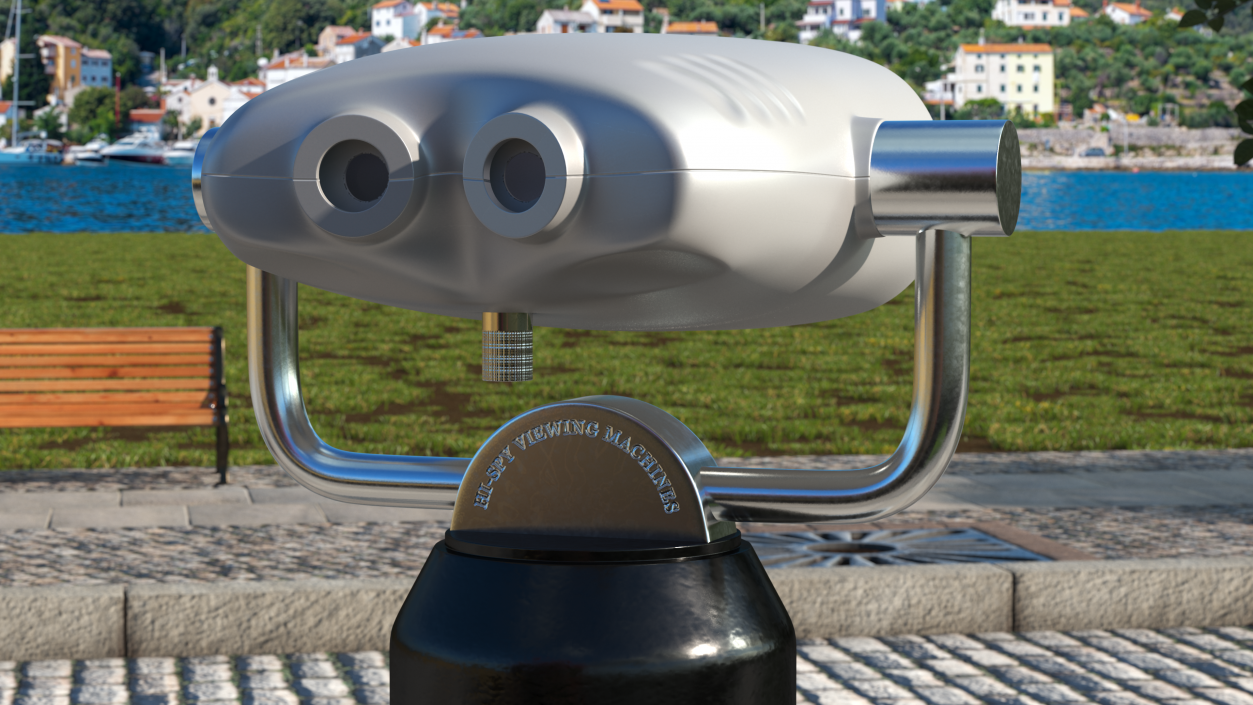 3D Tower Binocular Viewer with a Payment Terminal