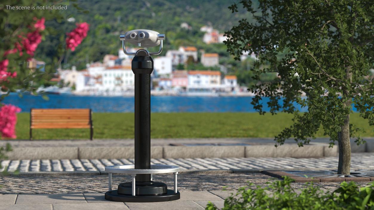 3D Tower Binocular Viewer with a Payment Terminal