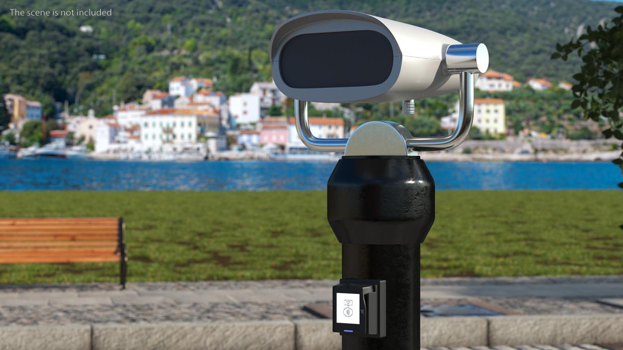 3D Tower Binocular Viewer with a Payment Terminal