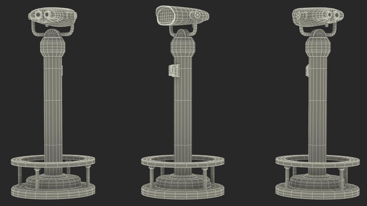 3D Tower Binocular Viewer with a Payment Terminal