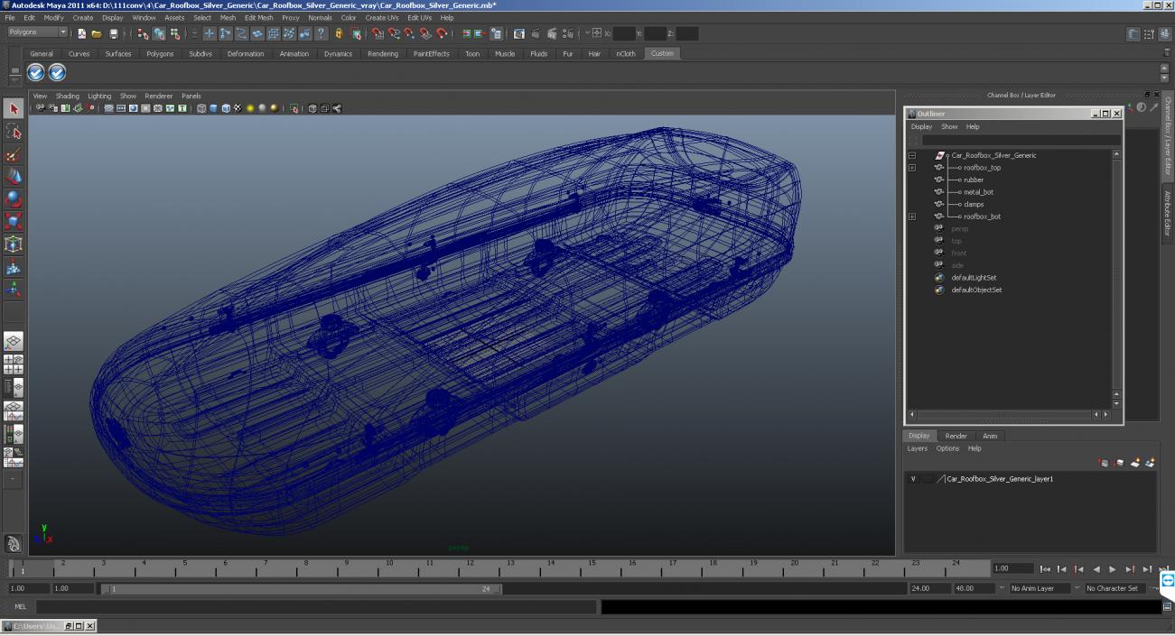 3D model Thule Motion XL800 Car Roofbox