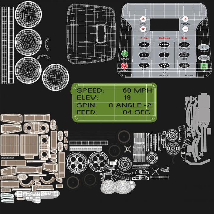 Tennis Ball Machine Generic 3D