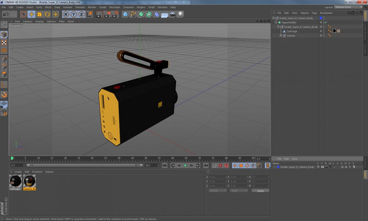 3D model Kodak Super 8 Camera Body