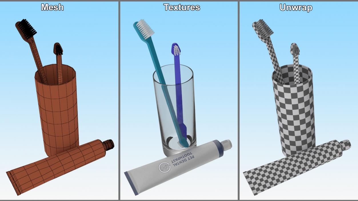 3D model Pet Dental Cleaning Supplies 2