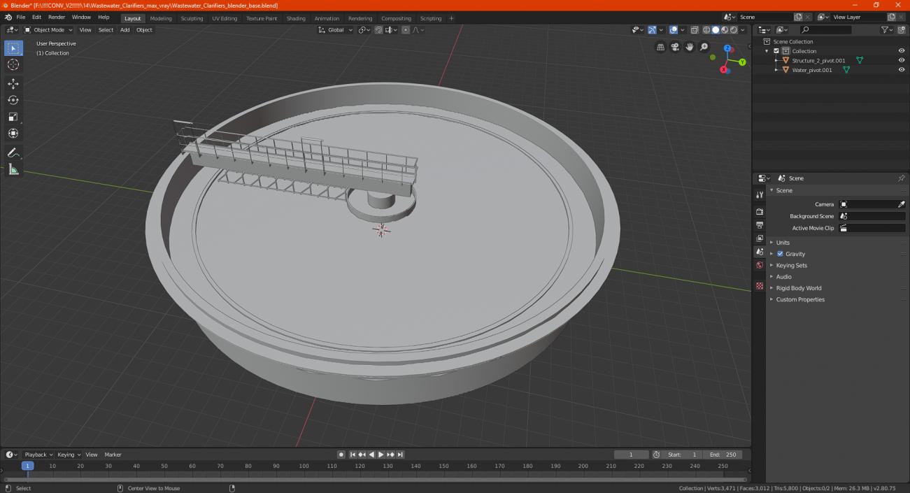 3D Wastewater Clarifiers