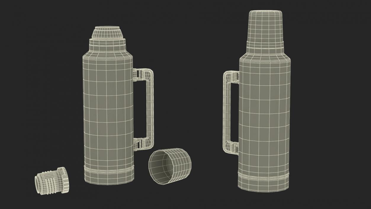 3D model Stanley Classic Legendary Bottle Black 2