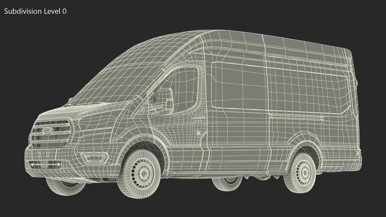 3D Ford Transit Cargo 2020 model