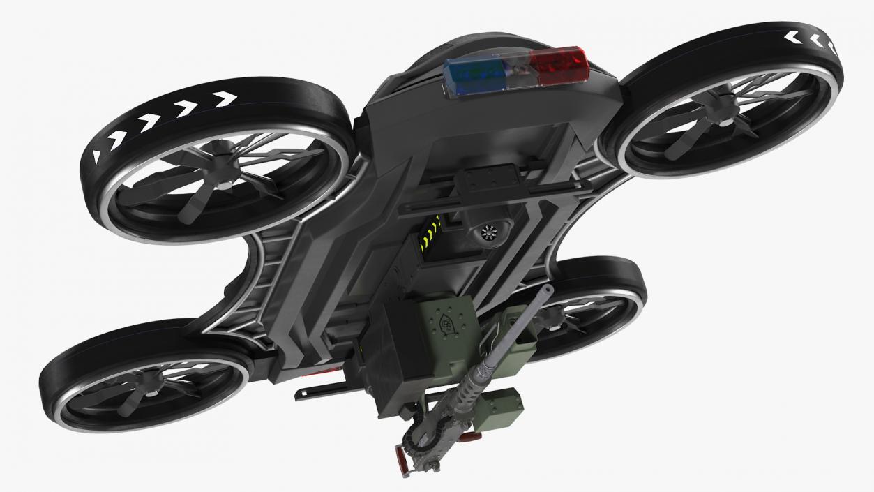 Drone with Machine Gun 3D