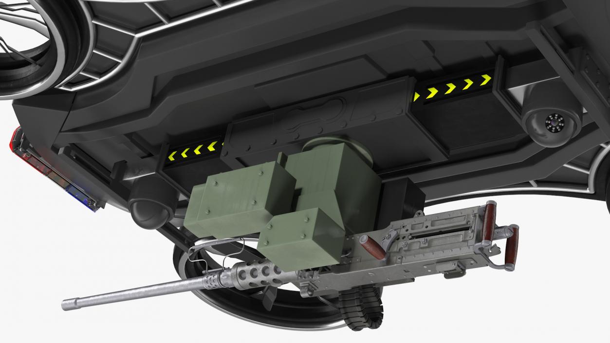 Drone with Machine Gun 3D