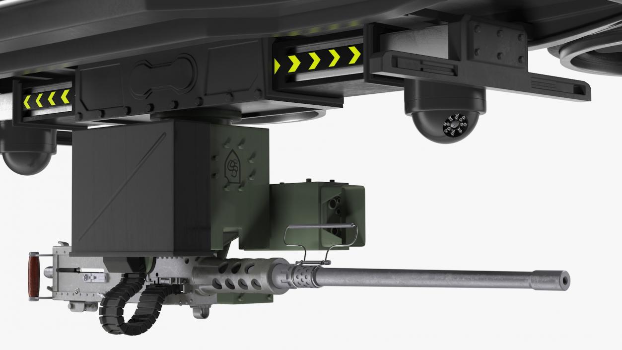 Drone with Machine Gun 3D