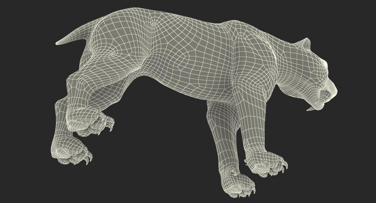 Arctic Saber Tooth Cat 3D