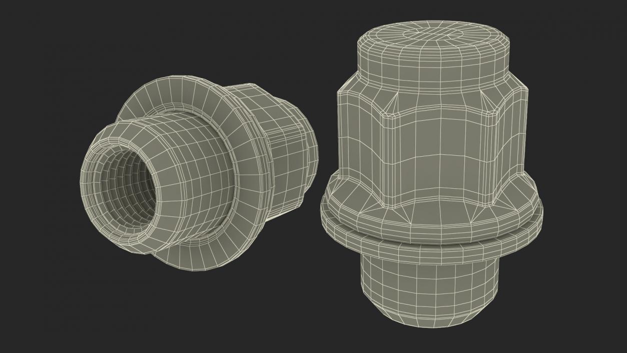 Wheel Nut 3D model