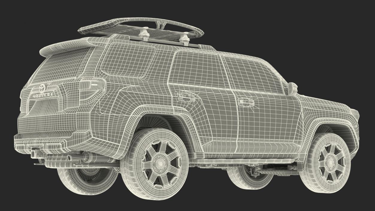 Toyota 4Runner with Thule Trail XTL Roof Basket 3D