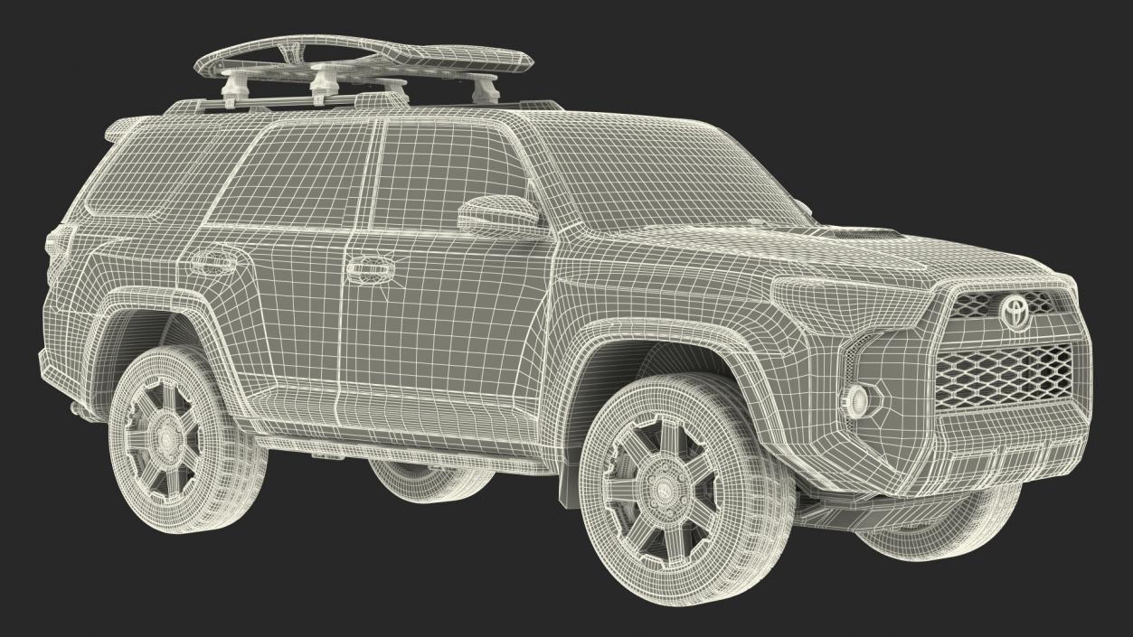 Toyota 4Runner with Thule Trail XTL Roof Basket 3D