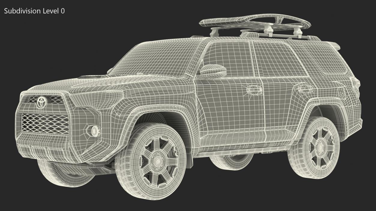 Toyota 4Runner with Thule Trail XTL Roof Basket 3D