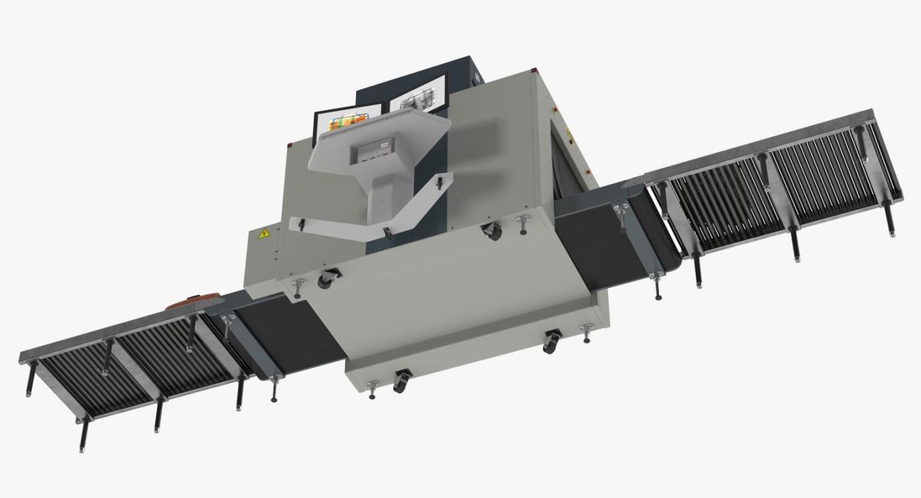 3D Airport Security Officer Xray Baggage Scanning