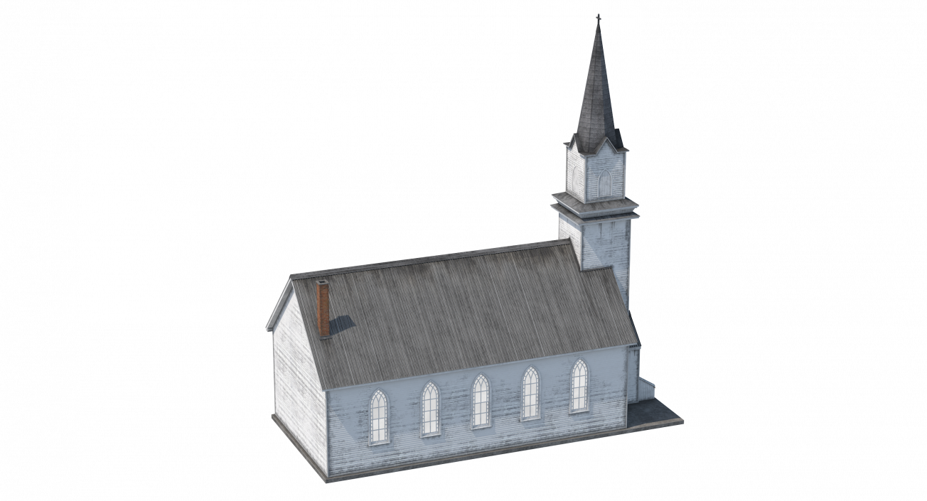 Old Wooden Church 3D