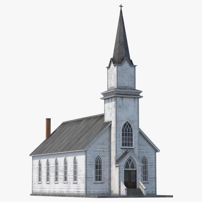 Old Wooden Church 3D