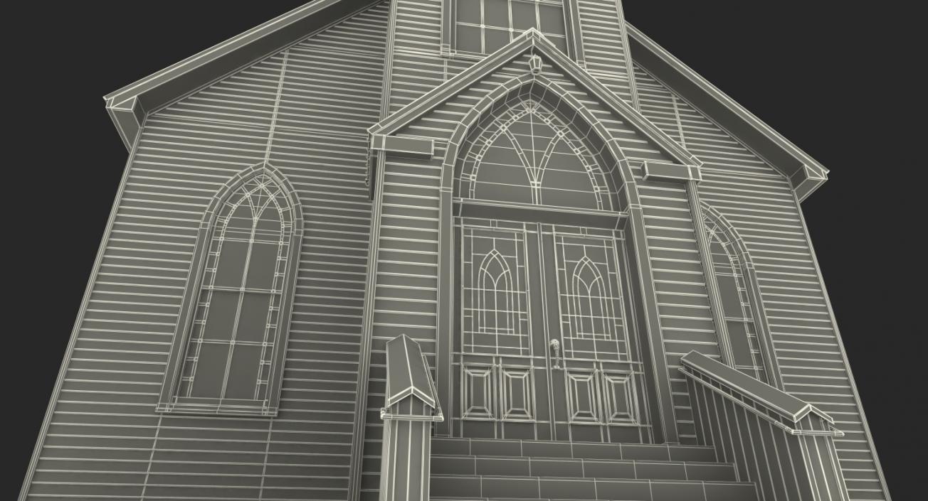 Old Wooden Church 3D