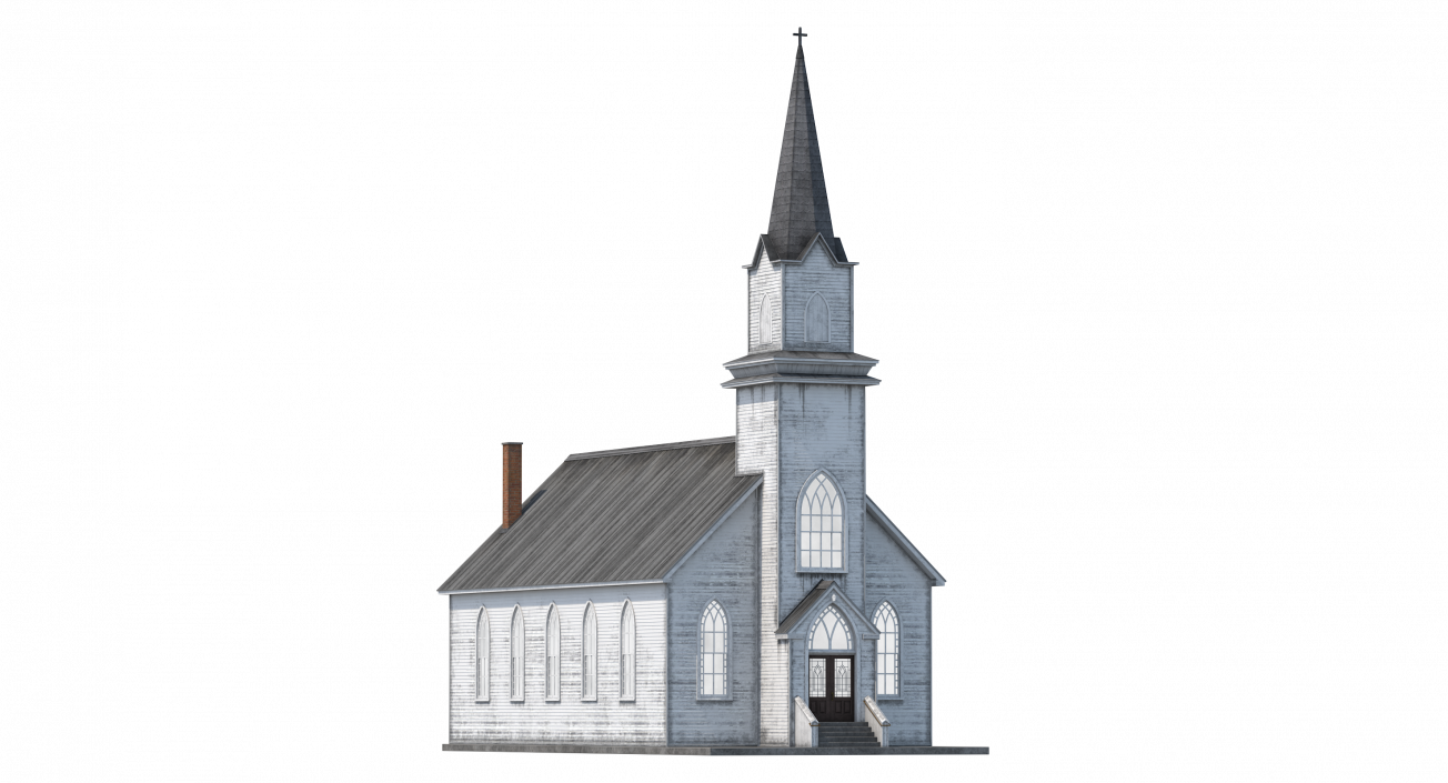 Old Wooden Church 3D