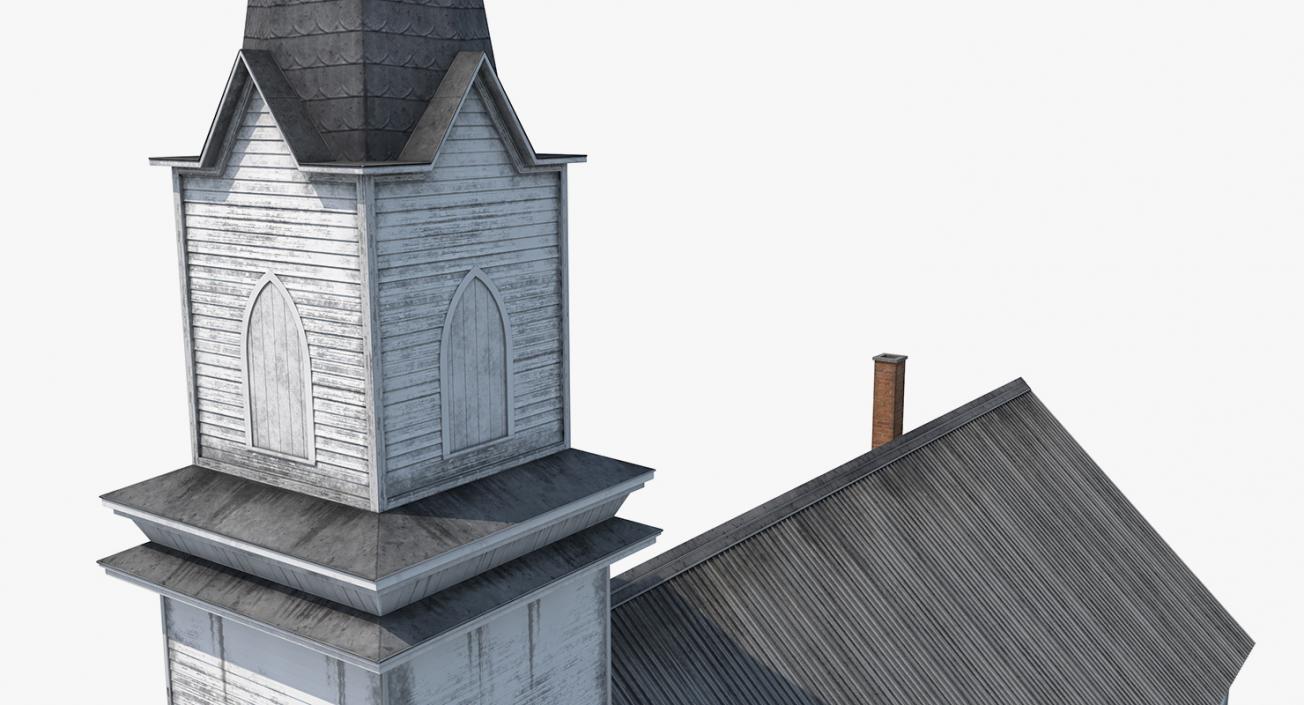 Old Wooden Church 3D