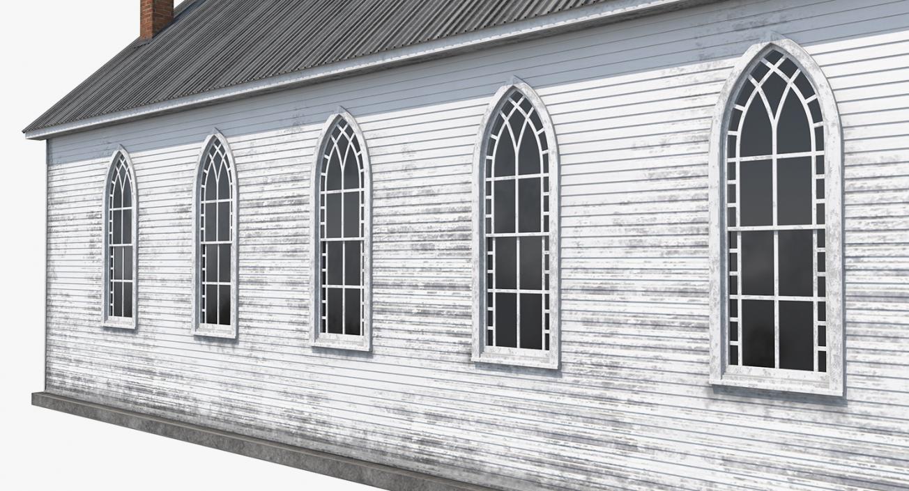 Old Wooden Church 3D