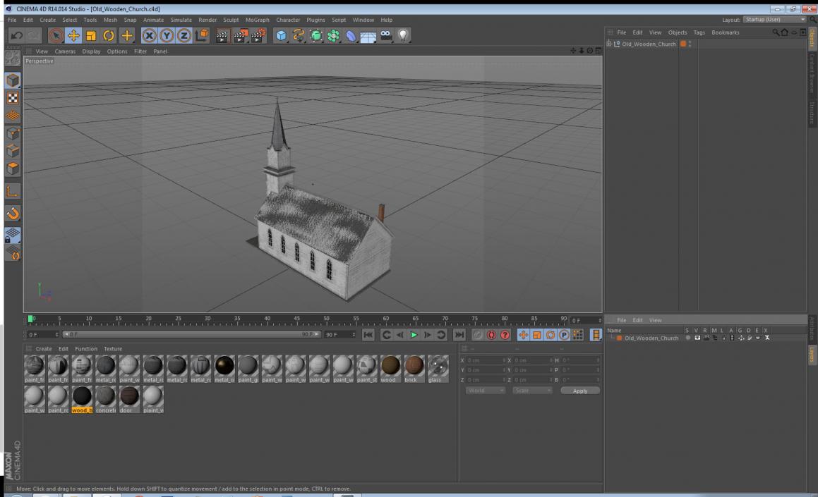 Old Wooden Church 3D