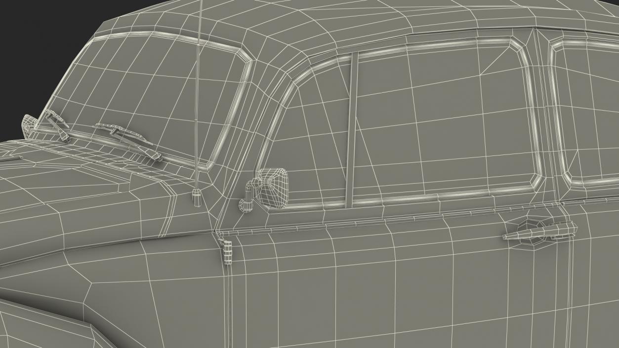 3D model Volkswagen Beetle 1966 Simple Interior Blue 3