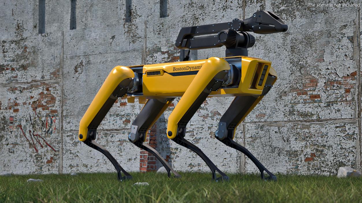 3D SpotMini Boston Dynamics with Manipulator