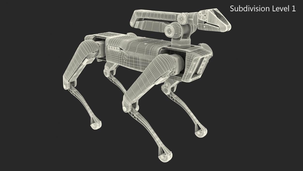 3D SpotMini Boston Dynamics with Manipulator