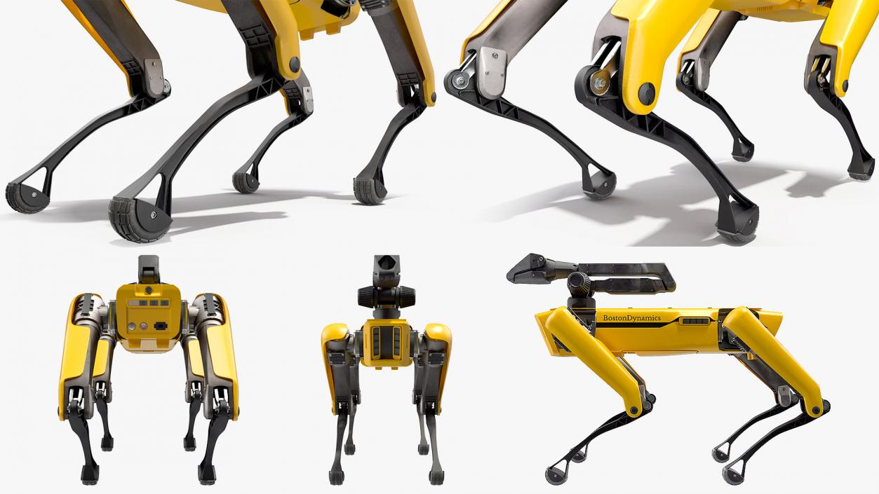 3D SpotMini Boston Dynamics with Manipulator